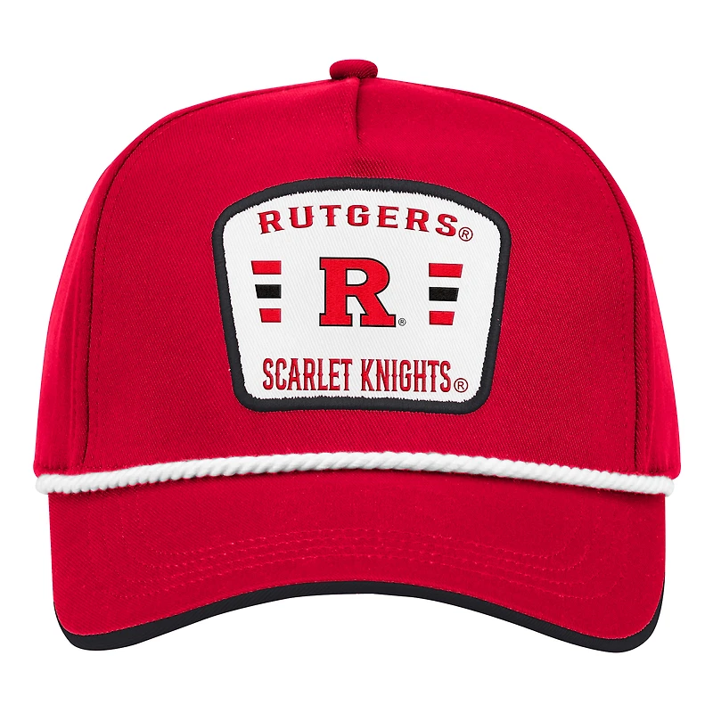 Casquette ajustable Colosseum Scarlet Rutgers Scarlet Knights Hits the Road Podium pour homme