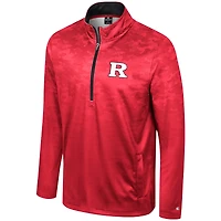 Men's Colosseum  Scarlet Rutgers Knights The Machine Half-Zip Jacket