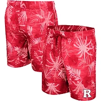 Men's Colosseum Scarlet Rutgers Knights What Else is New Swim Shorts