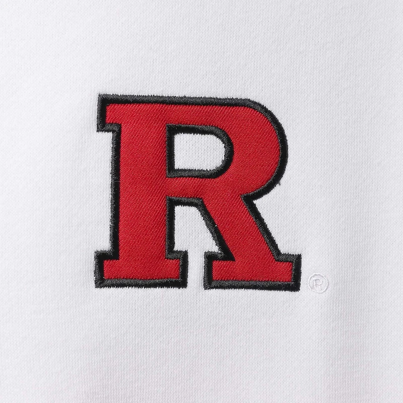 Colosseum pour homme Blanc Rutgers Scarlet Knights Tortugas Logo Quarter-Zip Jacket