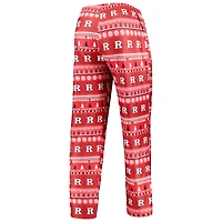 Ensemble de nuit pour homme Concepts Sport Scarlet Rutgers Knights Swivel avec haut à manches longues et pantalon