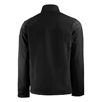 Men's Cutter & Buck  Black Rutgers Scarlet Knights Evoke Eco Softshell Recycled Full-Zip Jacket