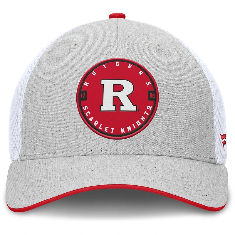 Men's Fanatics  Heather Gray Rutgers Scarlet Knights Trigger Flex Hat