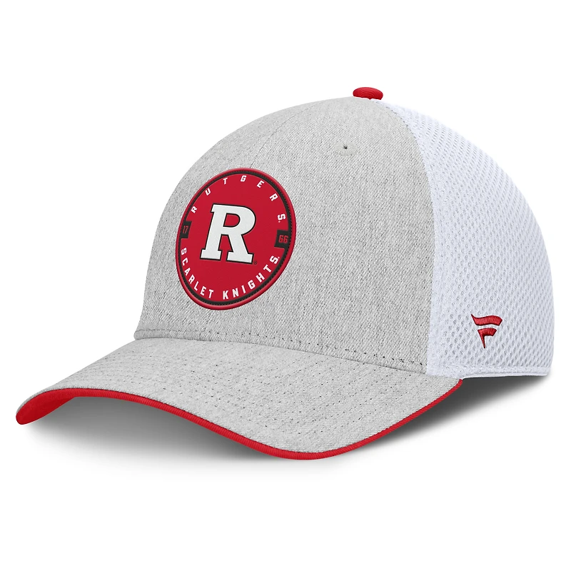 Men's Fanatics  Heather Gray Rutgers Scarlet Knights Trigger Flex Hat