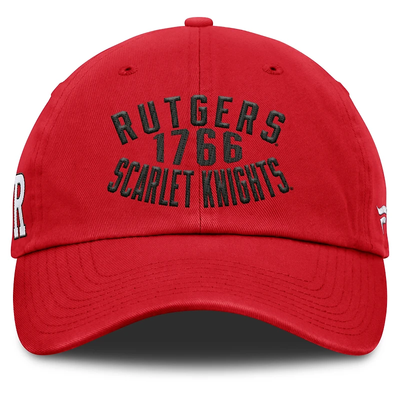 Men's Fanatics Scarlet Rutgers Scarlet Knights Archer Adjustable Hat
