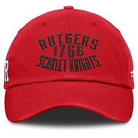 Men's Fanatics Scarlet Rutgers Scarlet Knights Archer Adjustable Hat