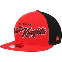 Men's New Era  Scarlet Rutgers Scarlet Knights Outright 9FIFTY Snapback Hat