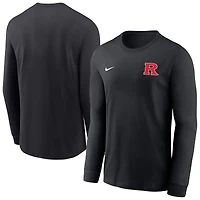 T-shirt à manches longues Nike Rutgers Scarlet Knights Legend Dri-FIT pour homme, noir