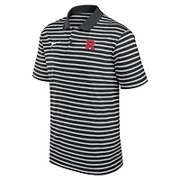 Polo Nike Victory Stripe Performance noir pour homme des Scarlet Knights de Rutgers