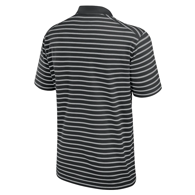 Polo Nike Victory Stripe Performance noir pour homme des Scarlet Knights de Rutgers