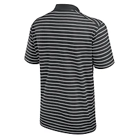 Polo Nike Victory Stripe Performance noir pour homme des Scarlet Knights de Rutgers