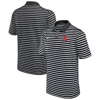 Polo Nike Victory Stripe Performance noir pour homme des Scarlet Knights de Rutgers