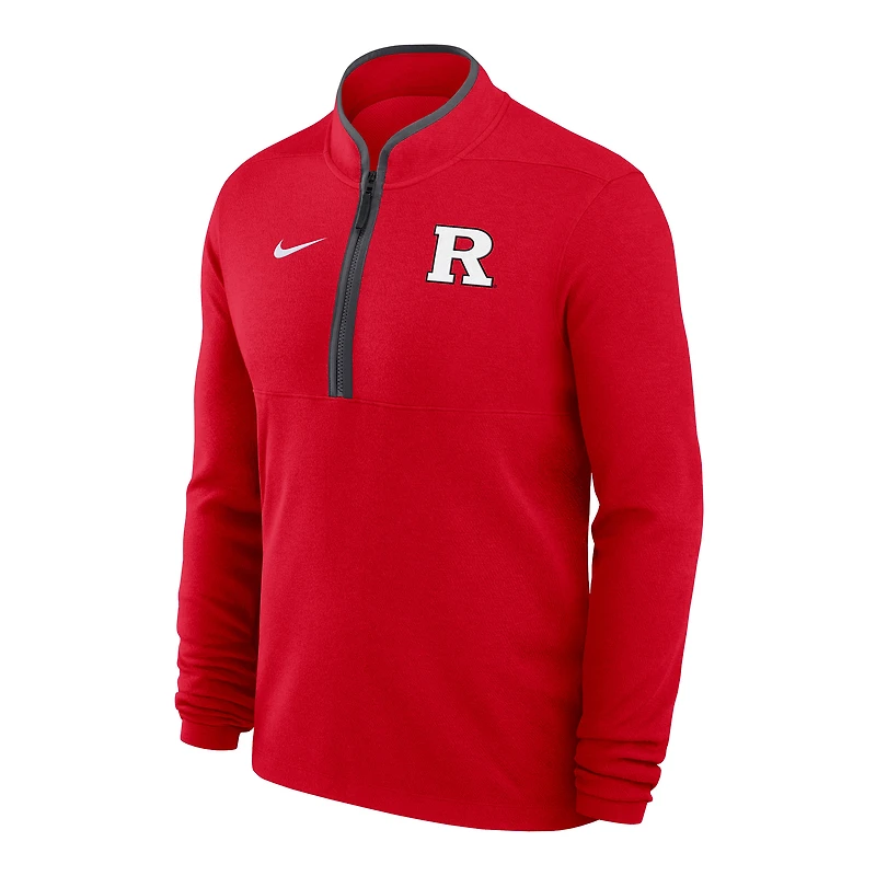 Men's Nike Scarlet Rutgers Knights Dri-FIT Victory Quarter-Zip Pullover