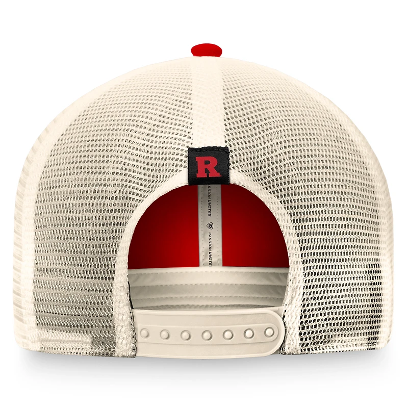 Men's Top of the World Scarlet Rutgers Scarlet Knights Refined Trucker Adjustable Hat