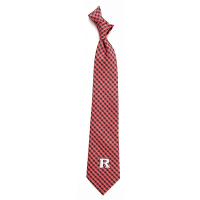 Cravate vichy des Scarlet Knights de Rutgers