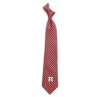 Cravate vichy des Scarlet Knights de Rutgers