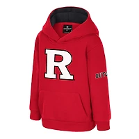 Toddler Colosseum  Scarlet Rutgers Knights Big Logo Volume Fleece Pullover Hoodie