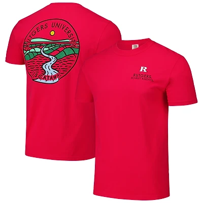T-shirt unisexe Scarlet Rutgers Knights Scenic Comfort Colors