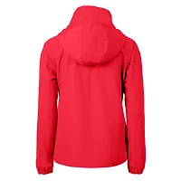 Women's Cutter & Buck  Scarlet Rutgers Knights Charter Eco Recycled Full-Zip Jacket