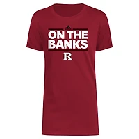 T-shirt adidas Scarlet Rutgers Knights Basic Dassler pour jeunes
