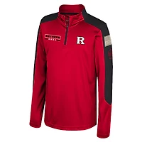 Youth Colosseum  Scarlet Rutgers Knights OHT Military Appreciation Cyclone Quarter-Zip Windshirt