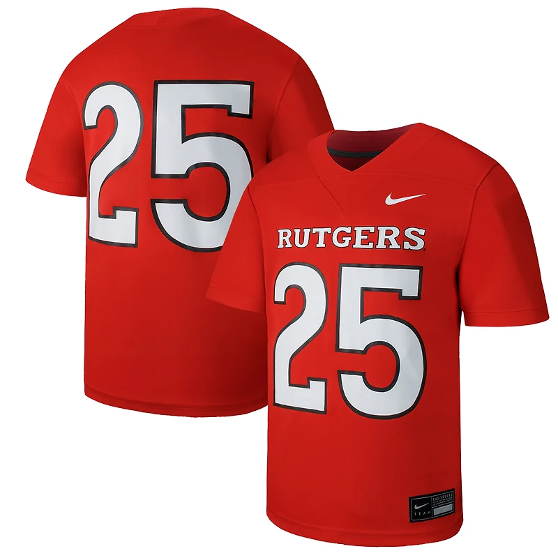 Youth Nike #1 Scarlet Rutgers Knights Untouchable Replica Game Jersey