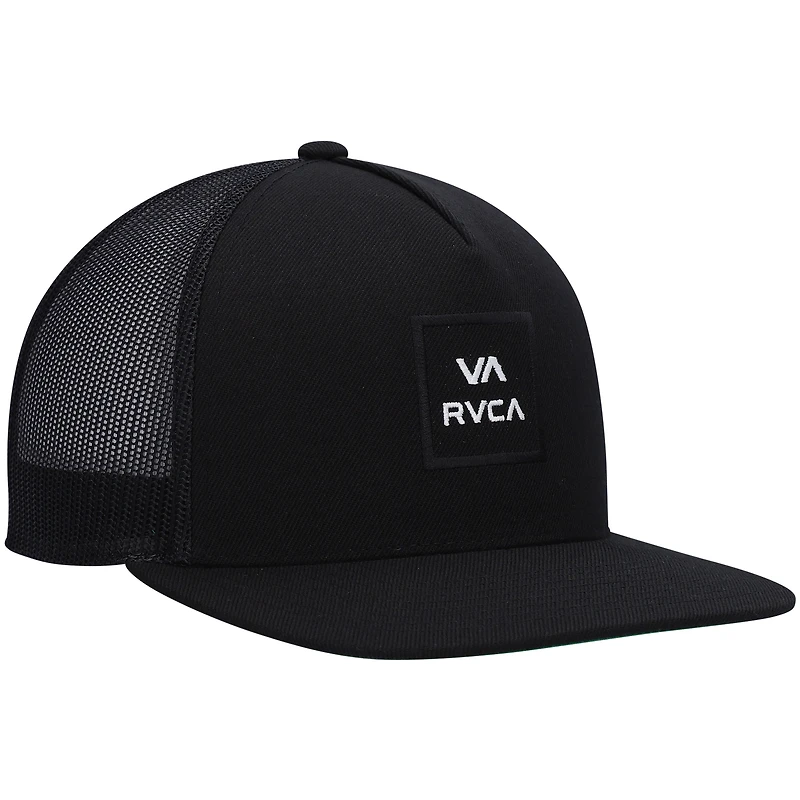 Men's RVCA Black All the Way Trucker Snapback Hat
