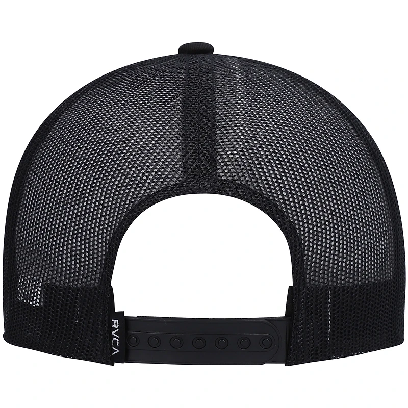 Men's RVCA Black All the Way Trucker Snapback Hat