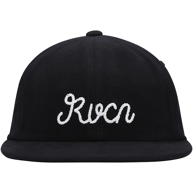 Casquette RVCA Evan Mock Sorry Snapback pour homme noire