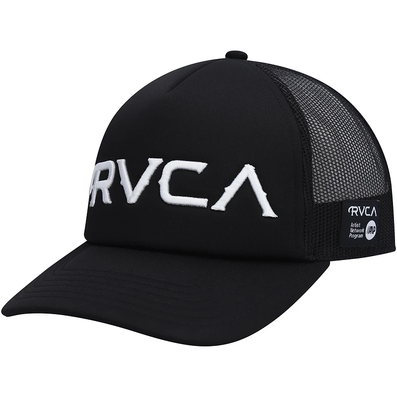 Casquette Snapback RVCA Black Mister Cartoon Trucker pour hommes