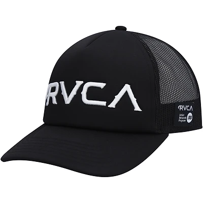 Casquette Snapback RVCA Black Mister Cartoon Trucker pour hommes