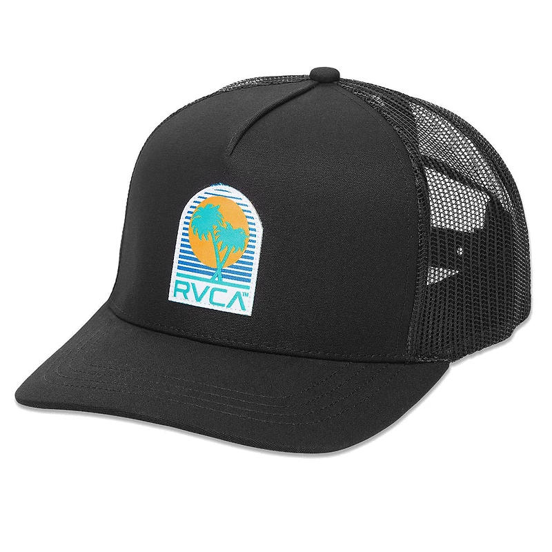 Casquette de camionneur ajustable RVCA Puerto Nuevo noire pour homme