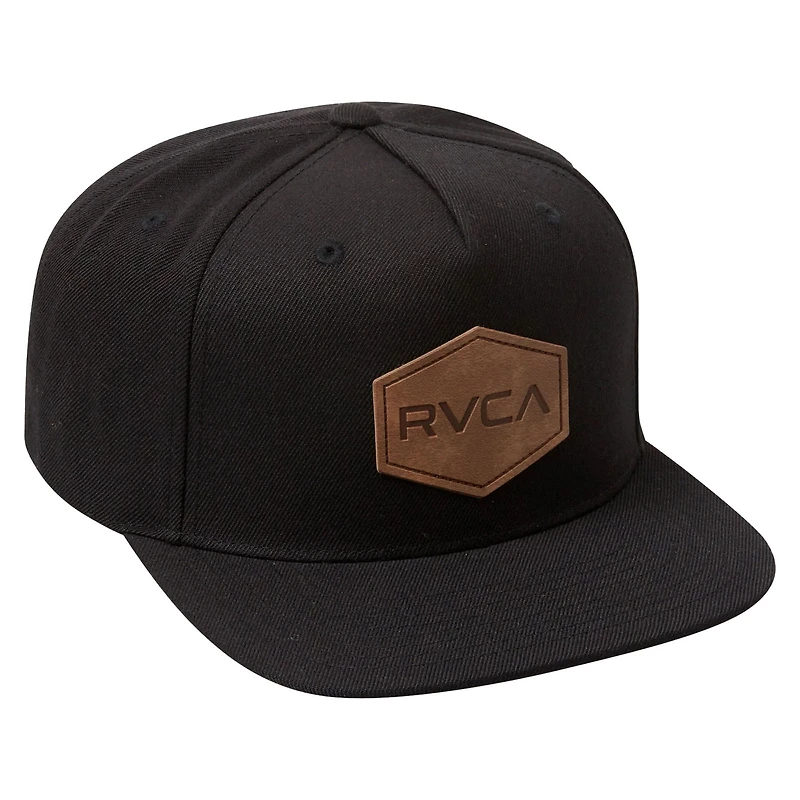Men's RVCA  Black RVCA Commonwealth DLX Adjustable Hat