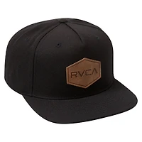 Men's RVCA  Black RVCA Commonwealth DLX Adjustable Hat
