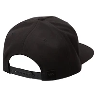 V168246 RVCB BLK BLK RVCA Hommes Commonwealth DLX Snapback HATMENSNP AVYHA00622-BLK
