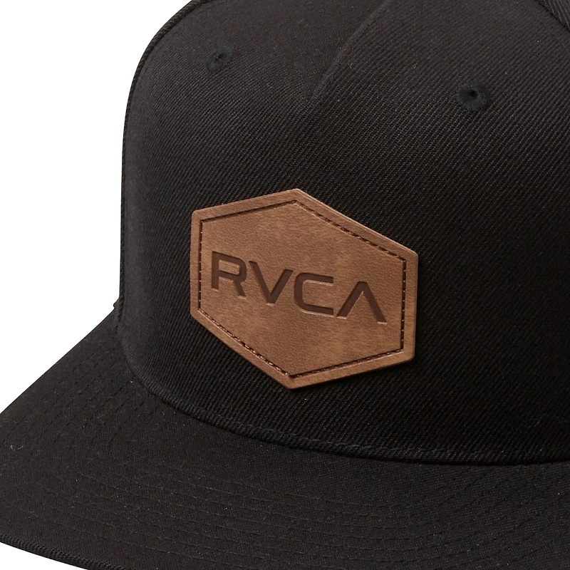 Men's RVCA  Black RVCA Commonwealth DLX Adjustable Hat