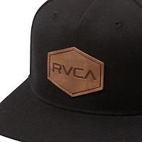 Men's RVCA  Black RVCA Commonwealth DLX Adjustable Hat