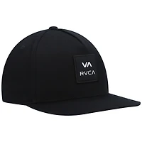 Casquette Snapback carrée noire RVCA pour hommes