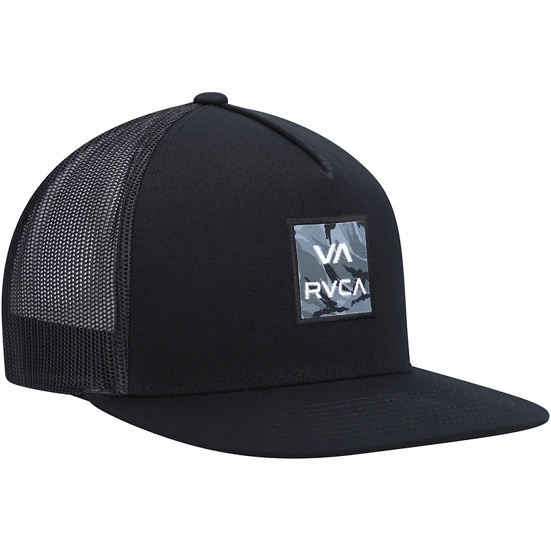Men's RVCA Black VA All the Way Trucker - Snapback Hat