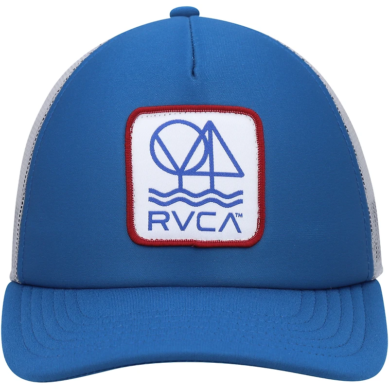 Men's RVCA Blue/Gray Timber Trucker Snapback Hat