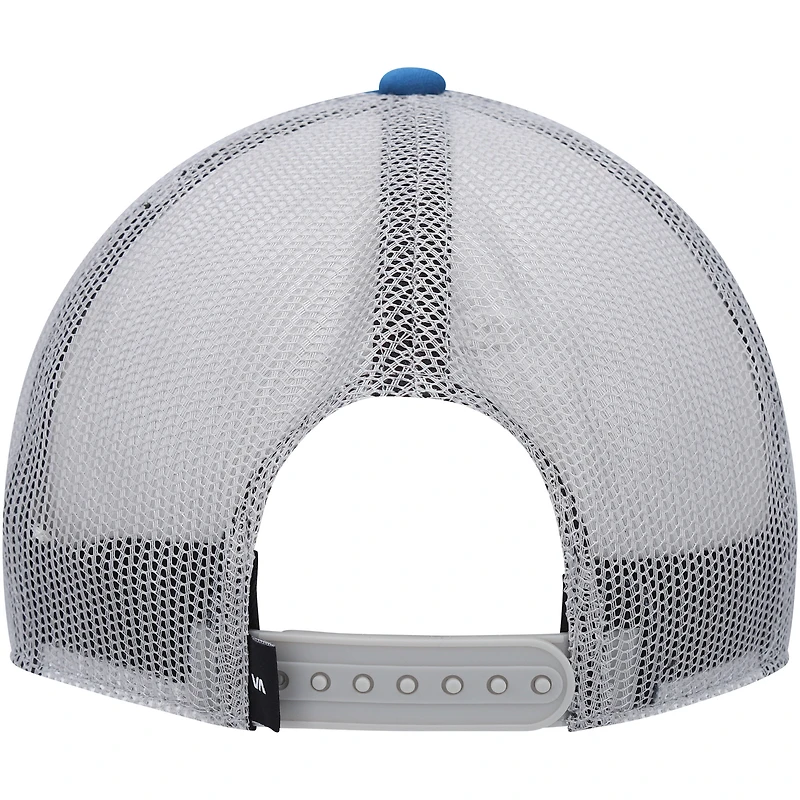 Men's RVCA Blue/Gray Timber Trucker Snapback Hat