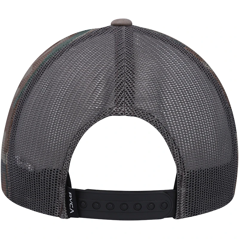 Men's RVCA Brown Mission Trucker Snapback Hat