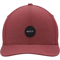 Men's RVCA Burgundy Shane Flex Hat