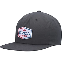 Casquette Snapback RVCA Charcoal Layover pour hommes