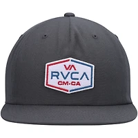 Casquette Snapback RVCA Charcoal Layover pour hommes