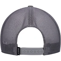 Casquette Snapback de camionneur imprimée RVCA gris avec mot-symbole VA ATW pour hommes