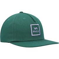 Casquette RVCA Freeman Snapback verte pour hommes