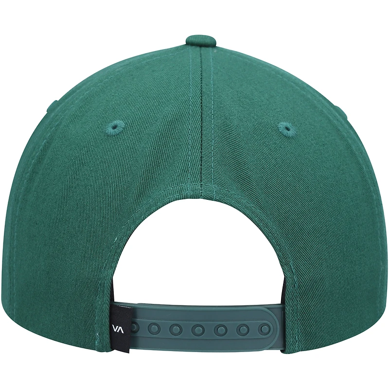 Casquette RVCA Freeman Snapback verte pour hommes