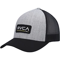 Casquette Snapback RVCA HYL Ticket III Trucker gris chiné pour hommes