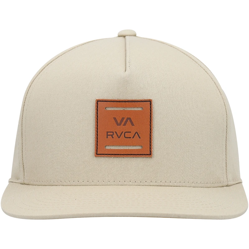 Casquette RVCA Khaki VA All The Way Snapback pour hommes